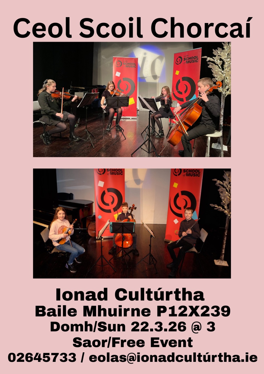 Ceol Scoil Chorcaí: 22/03/2026