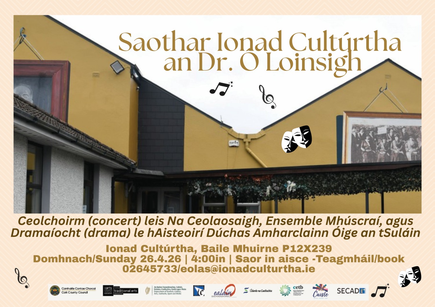 Saothar Ionad Cultúrtha: 26/04/2026