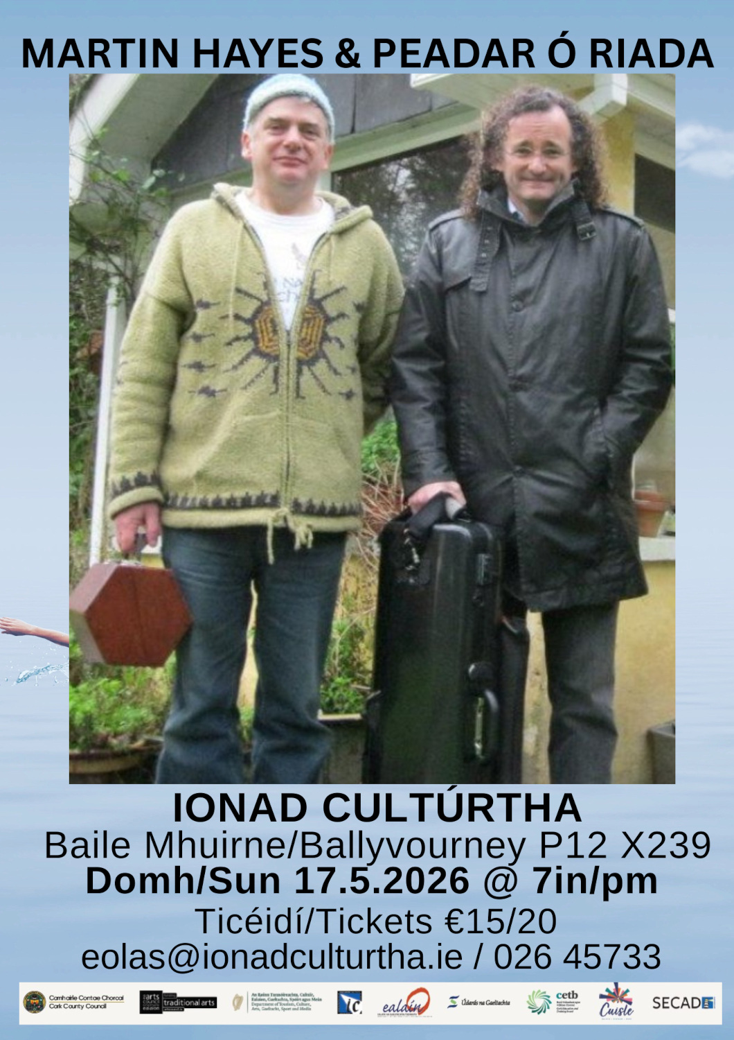 Martin Hayes & Peadar Ó Riada 17/05/2026